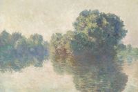 Plakat 91,5x61cm The Seine at Giverny, Monet Vintage do Salonu