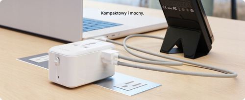 Voomy 20W Uniwersalna Wtyczka Światowa - 150+ krajów - USB-C & USB-A na Arena.pl
