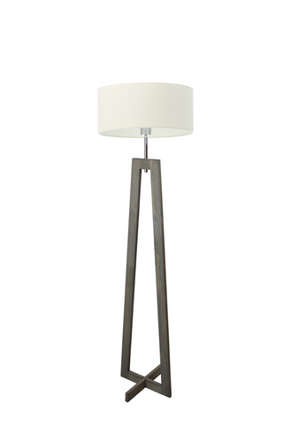 Lampa podłogowa BALI  abażur walec brązowy E27 na Arena.pl