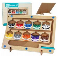 TABLICA MAGNETYCZNA LABIRYNT KULKI LICZBY GRA MONTESSORI ZABAWKI DLA DZIECI