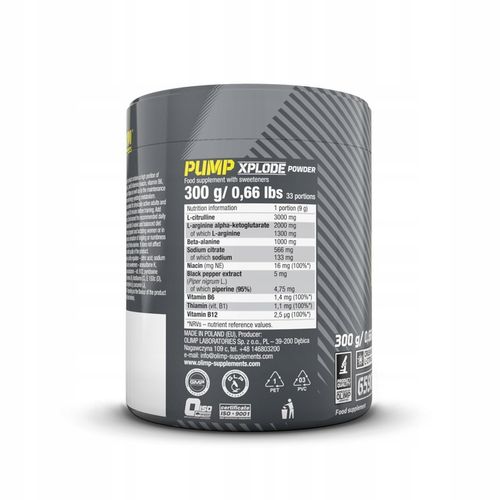OLIMP PUMP XPLODE POWDER 300G FRUIT PUNCH pompa na Arena.pl