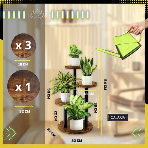 KWIETNIK STOJĄCY Stojak na Kwiaty Kwiatki Rośliny Metalowy Drewniany Loft na Arena.pl