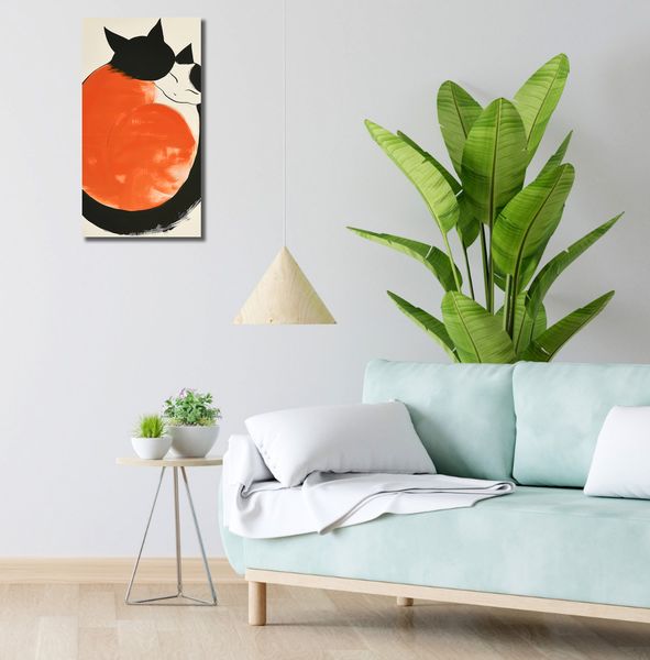 Obraz 30x60cm Yin i Yang Kotów zdjęcie 2