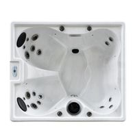 Wanna ogrodowa SPA CAPRI II-5 – 4 osoby, hydromasaż, 700 l, 18 dysz BIAŁA PERŁA 1800x1600x760 mm