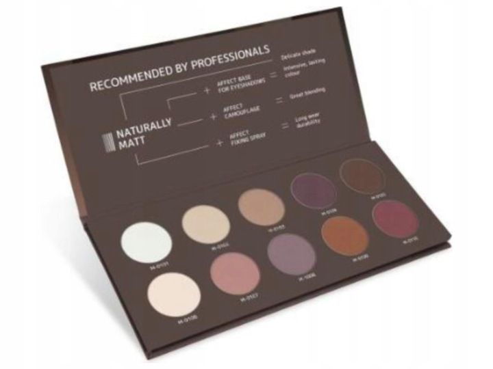 Affect Paleta prasowanych cieni Naturally Matt zdjęcie 5