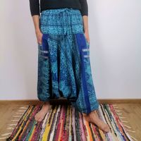 Szarawary MAŁA MANDALA - Ciemnoniebieskie | Indie