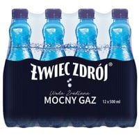 Żywiec Zdrój Mocny Gaz Woda źródlana 500 ml x 12 sztuk