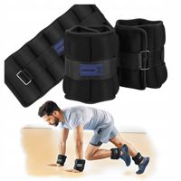 Obciążenia na rzep na przeguby nogi ręce ciężarki 2x 2kg neoprenowe