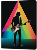 Obraz 70x100cm Pryzmat przez Gitarę