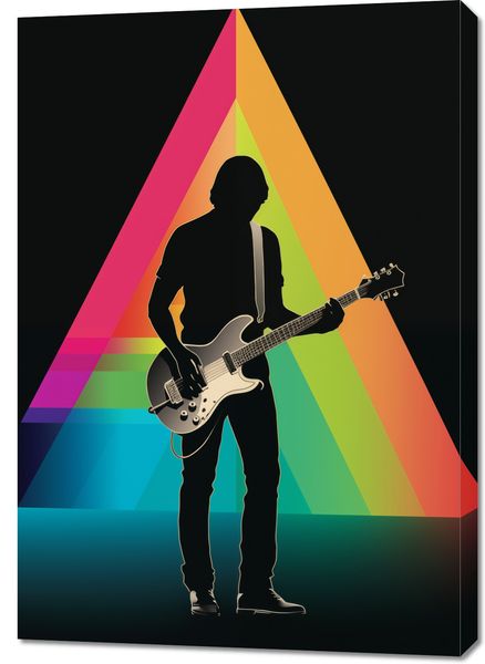 Obraz 70x100cm Pryzmat przez Gitarę zdjęcie 1