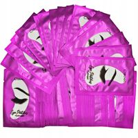 100szt Płatki pod oczy do przedłużania rzęs żelowe fiolet