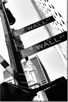 100 70CM OBRAZ PŁÓTNO WALL STREET MITH HUANG PŁÓTNO RAMA