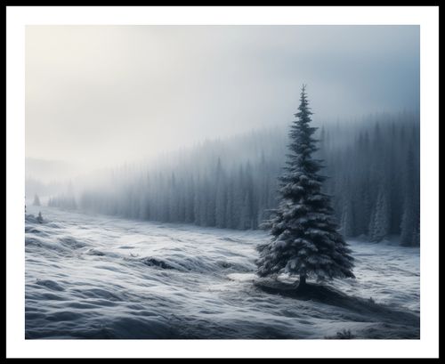 Plakat 76x60,5cm Samotna Choinka na Arena.pl
