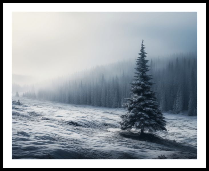 Plakat 76x60,5cm Samotna Choinka zdjęcie 3