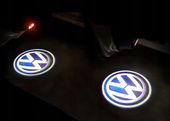 2x LED LOGO PROJEKTOR VW GOLF BEETLE BORA POLO CADDY TOURAN SHARAN VENTO
