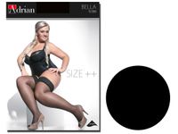 Pończochy size plus Bella duże rozmiary 7-8 Nero