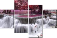 120CM 80CM ZEGAR 4 ELEM WODOSPAD DONG PEE SUA OBRAZ ŚCIENNY