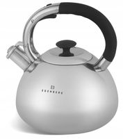 CZAJNIK Stalowy z Gwizdkiem Błyszczący POŁYSK 3l INDUKCJA Gaz 2444