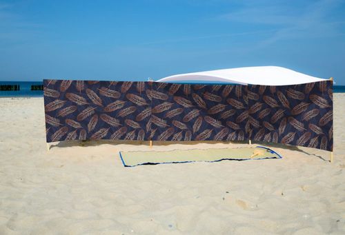 PARAWAN PLAŻOWY Miedziane pióra z indywidualnym napisem 4 PANELE 52.4 na Arena.pl