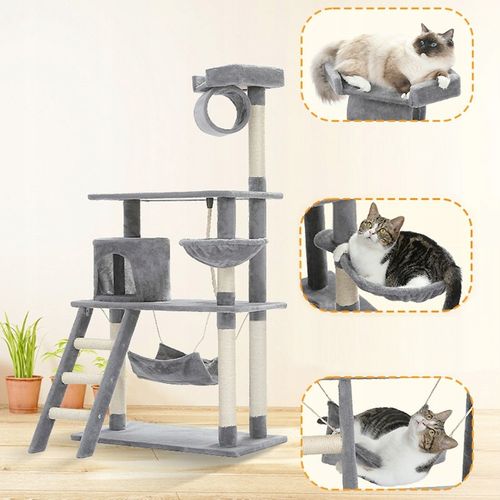 DRAPAK DLA KOTA Z HAMAKIEM LEGOWISKO DUŻY DRAPAK Z DOMKIEM 6 POZIOMÓW XXL na Arena.pl