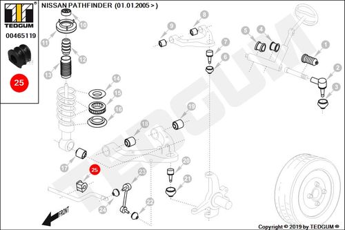 NISSAN PATHFINDER GUMA STABILIZATORA PRZEDNIEGO na Arena.pl