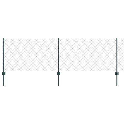 Ogrodzenie z słupkami Zielony 0.8 x 10 m Stal na Arena.pl