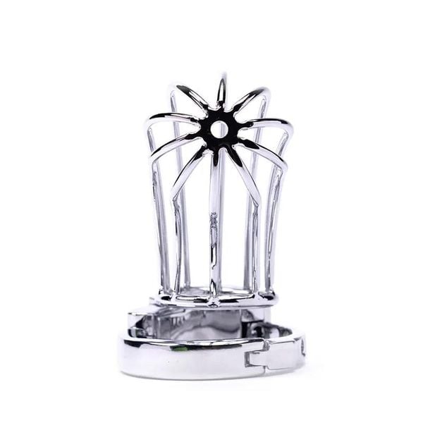 Stainless Steel Penis Cage 2 With Advanced Locking Mechanism zdjęcie 5