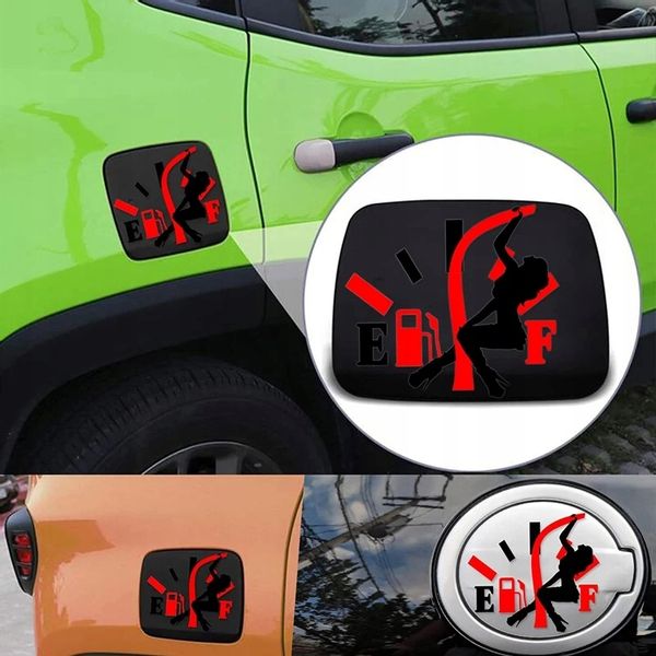 Naklejka Kobitka na Wlew Paliwa Niski Poziom Wachy No Empty Laska zdjęcie 2