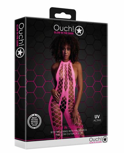 bodystocking with halterneck   pink   xs/xl na Arena.pl