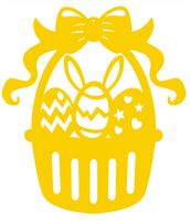 Zawieszka ażur Koszyczek WIELKANOC ozdoba PISANKA