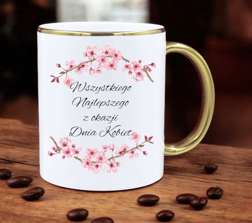 KUBEK Z NADRUKIEM PREZENT DLA KOLEŻANKI DZIEWCZYNY ŻONY MAMY DZIEŃ KOBIET na Arena.pl