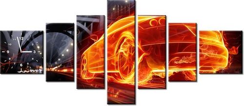 70CM 160CM ZEGAR 7 ELEME MKNĄCE AUTO DRUK OBRAZ na Arena.pl