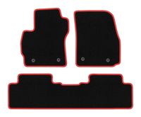 Dywaniki welurowe CARLUX-RED Mazda Premacy II 2005-2010, czarno-czerwone