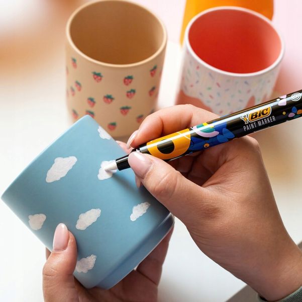 PINT MARKER OLEJOWY WATER-BASED WHITE BIC zdjęcie 2