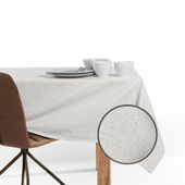 Obrus Bawełniany SPARKLE 160x250 Owal kremowy DecoKing