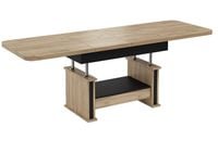 Ławostół Ława Rozkładana L15 Szuflada Dąb Craft Złoty Czarny 120/200x70