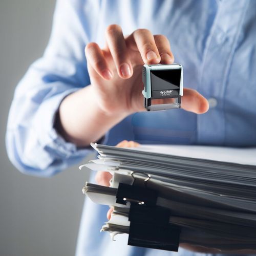 PIECZĄTKA TRODAT 4911 DO 4 LINII FIRMOWA IMIENNA BIUROWA PROJEKT + GUMKA na Arena.pl