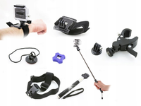 Zestaw Akcesoria montażowe do GoPro HERO 13 12 11 MINI 10 9 8 7 MAX 4K 2024
