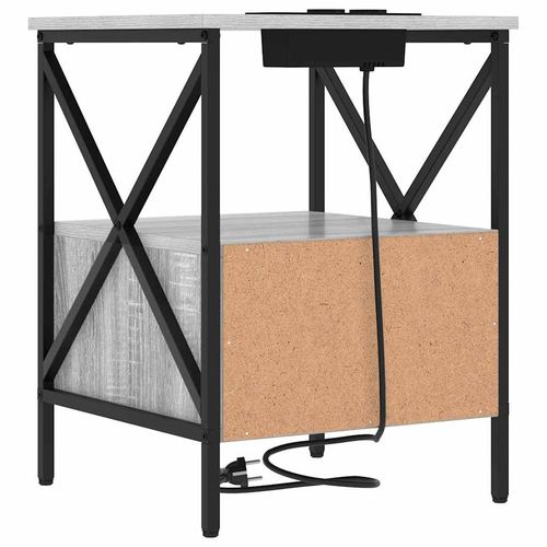 Szafka Nocna 2 pcs Szary dąb sonoma 41.5 x 40.5 x 55 cm na Arena.pl