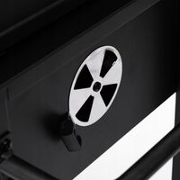 GRILL WĘGLOWY OGRODOWY SMART RUSZT ŻELIWNY WÓZEK