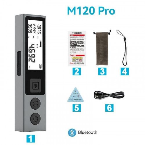 DALMIERZ LASEROWY 30M Z BLUETOOTH I POMIAREM PITAGORASA USB-C na Arena.pl