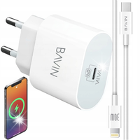 SZYBKA ŁADOWARKA ZASILACZ USB C 20W do iPhone KABEL LIGHTING 1M 30W ZESTAW
