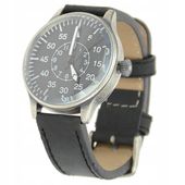 2X Zegarek lotniczy luftwaffe Mil-Tec Army Retro Pilot Quartz Watch skórzan