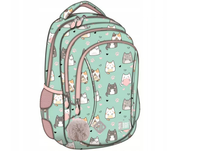 PLECAK 3-KOMOROWY CHARMING CATS ST.RIGHT