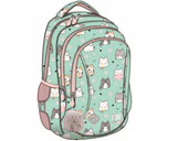 PLECAK 3-KOMOROWY CHARMING CATS ST.RIGHT