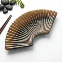PATERA CERAMICZNA TALERZ WACHLARZ 27 cm DO SERWOWANIA SUSHI SERÓW DESERÓW