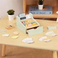 ZIELONA  Z AKCESORIAMI KASA SKLEPOWA EDUKACYJNA