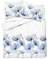 Pościel bawełniana 160x200cm MAKI NIEBIESKIE