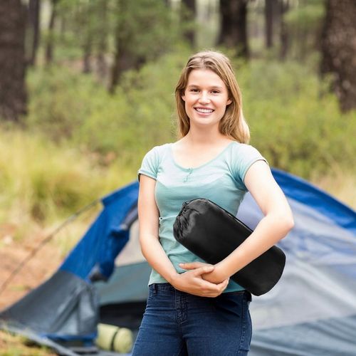 ŚPIWÓR TURYSTYCZNY LEKKI KOŁODRA Z KAPTUREM HOODED CAŁOROCZNY OUTTEC na Arena.pl