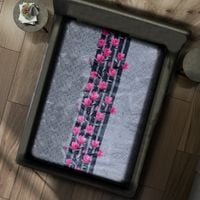 Gruby Koc Akrylowy 160X210 Kwiaty 17475